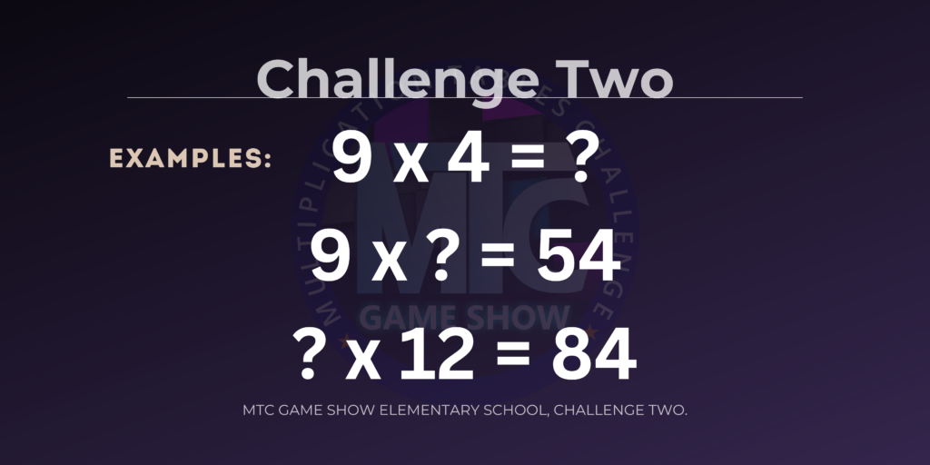 Examples of Challenge Two Questions